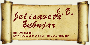 Jelisaveta Bubnjar vizit kartica